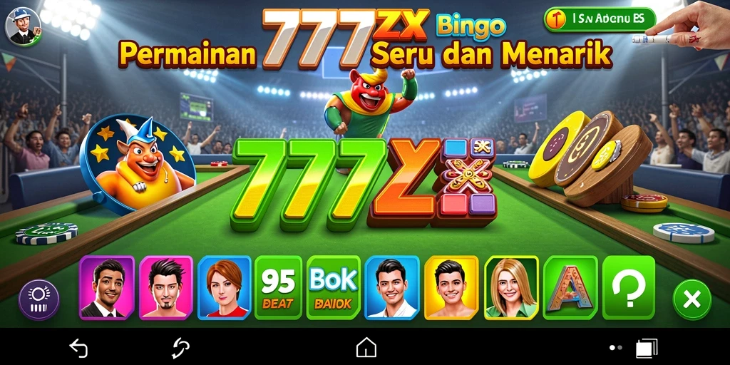 Tampilan gameplay Bingo yang menarik dan interaktif.