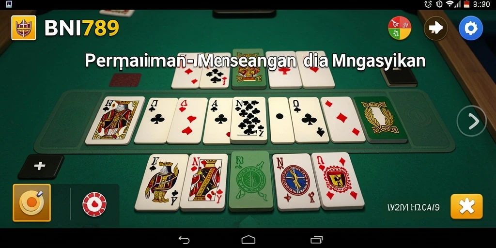 Screenshot gameplay BNI789 menampilkan keasyikan bermain Domino.