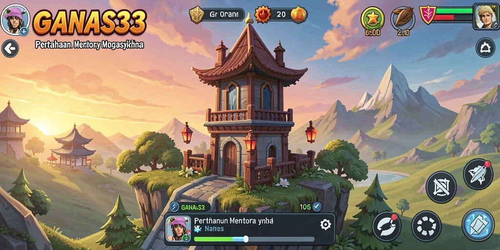 Tampilan gameplay mendebarkan dari <strong>GANAS33</strong> yang menguji strategi Tower Defense.
