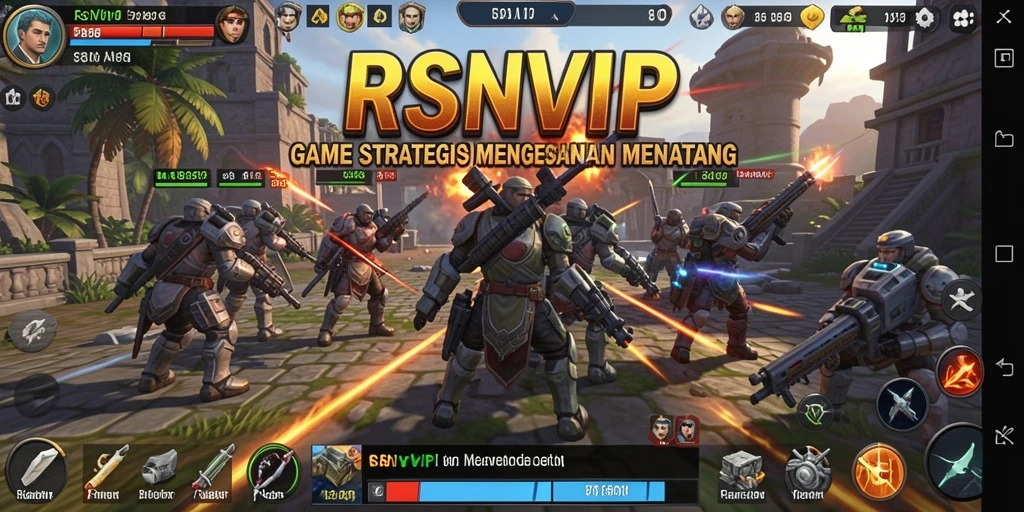 Screenshot RSNVIP menunjukkan pertempuran strategi yang seru dan mendebarkan.