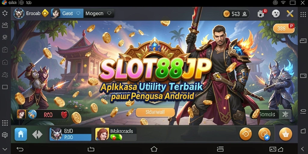 Tampilan menarik dari gameplay dan fitur utilitas SLOT88JP.