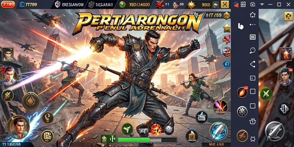 Screenshot game Fighting TT789 menampilkan aksi pertarungan seru.