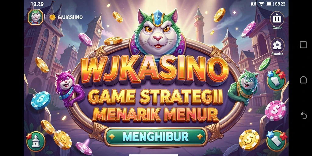 Screenshot gameplay WJKASINO memperlihatkan pertarungan strategis yang mendebarkan.